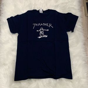 Navy Blue Thrasher Short sleeve